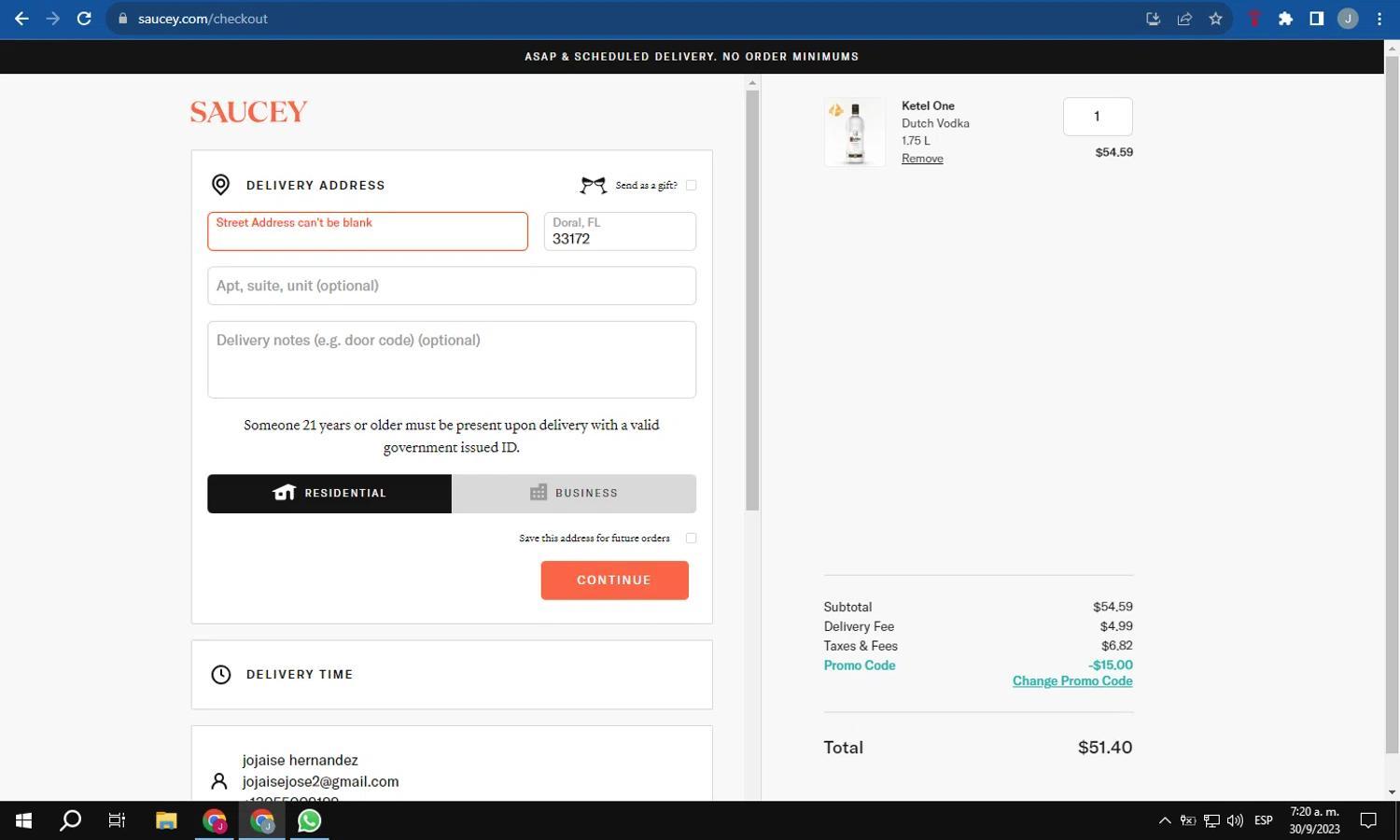How to apply Saucey coupon code